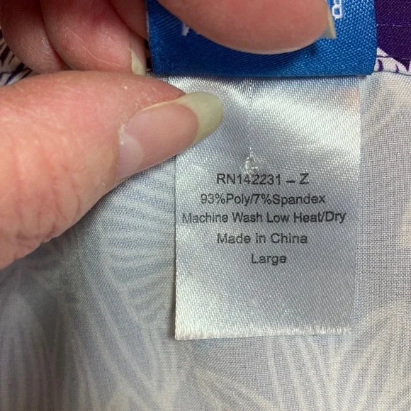 Floral Purple Mini Skirt - Picture 3 of 7